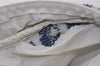 Authentic Christian Dior Trotter No.2 Hand Bag Purse Pile Blue White 9646I