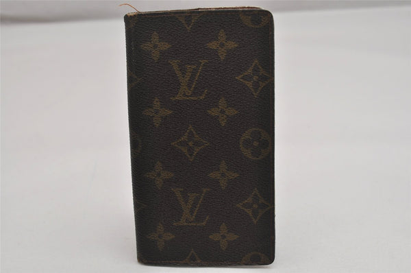 Authentic Louis Vuitton Monogram Agenda Poche Planner Cover R20503 LV 9647J