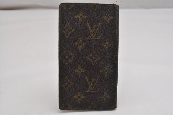 Authentic Louis Vuitton Monogram Agenda Poche Planner Cover R20503 LV 9647J