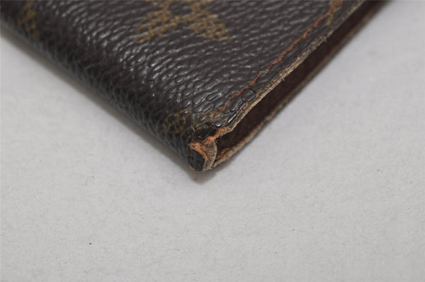 Authentic Louis Vuitton Monogram Agenda Poche Planner Cover R20503 LV 9647J