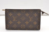 Authentic Louis Vuitton Monogram Pouch For Bucket PM LV 9648J