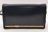 Authentic Christian Dior Vintage Shoulder Bag Purse Leather Black CD 9649I