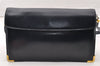Authentic Christian Dior Vintage Shoulder Bag Purse Leather Black CD 9649I