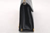 Authentic Christian Dior Vintage Shoulder Bag Purse Leather Black CD 9649I
