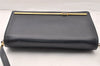 Authentic Christian Dior Vintage Shoulder Bag Purse Leather Black CD 9649I