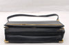 Authentic Christian Dior Vintage Shoulder Bag Purse Leather Black CD 9649I
