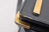 Authentic Christian Dior Vintage Shoulder Bag Purse Leather Black CD 9649I