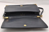 Authentic Christian Dior Vintage Shoulder Bag Purse Leather Black CD 9649I