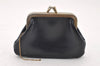 Authentic Christian Dior Vintage Shoulder Bag Purse Leather Black CD 9649I