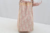 Authentic Christian Dior Trotter Romantic Hand Bag Purse PVC Leather Pink 9650I