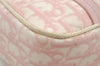 Authentic Christian Dior Trotter Romantic Hand Bag Purse PVC Leather Pink 9650I