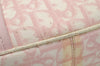 Authentic Christian Dior Trotter Romantic Hand Bag Purse PVC Leather Pink 9650I