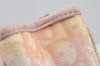 Authentic Christian Dior Trotter Romantic Hand Bag Purse PVC Leather Pink 9650I