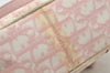 Authentic Christian Dior Trotter Romantic Hand Bag Purse PVC Leather Pink 9650I