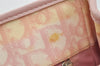 Authentic Christian Dior Trotter Romantic Hand Bag Purse PVC Leather Pink 9650I
