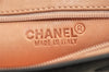 Authentic CHANEL Unborn Calf Leather CoCo Pattern Pouch Purse Green 9650J