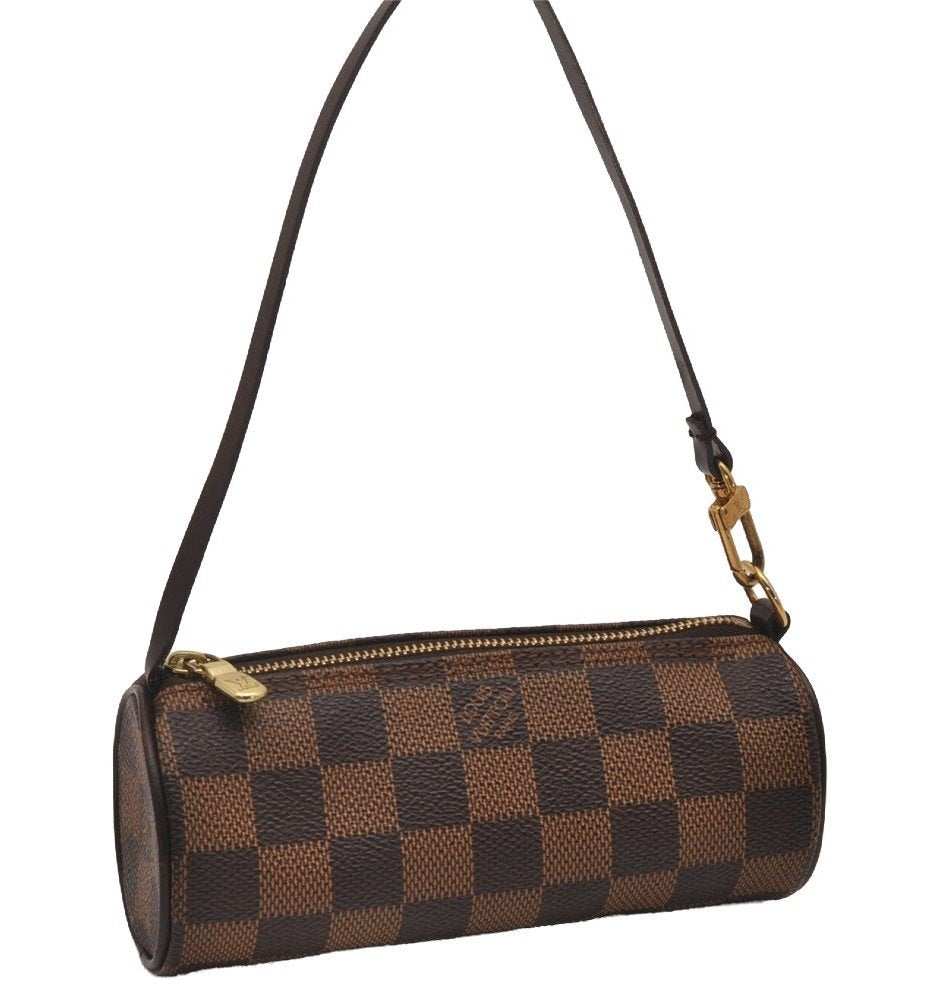 Authentic Louis Vuitton Damier Papillon Pouch Purse LV  9651I