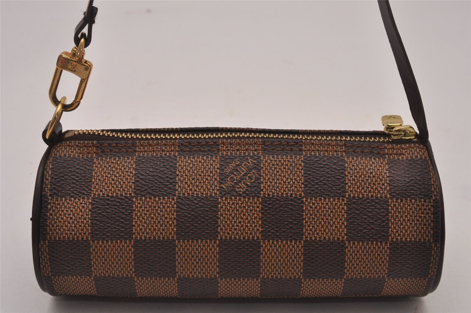 Authentic Louis Vuitton Damier Papillon Pouch Purse LV  9651I