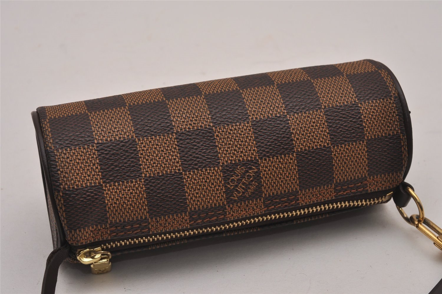 Authentic Louis Vuitton Damier Papillon Pouch Purse LV  9651I
