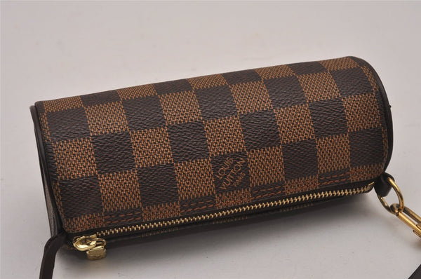 Authentic Louis Vuitton Damier Papillon Pouch Purse LV  9651I