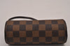 Authentic Louis Vuitton Damier Papillon Pouch Purse LV  9651I