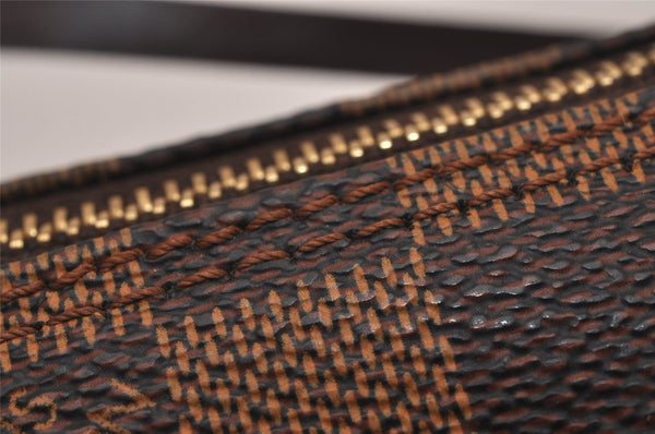 Authentic Louis Vuitton Damier Papillon Pouch Purse LV  9651I