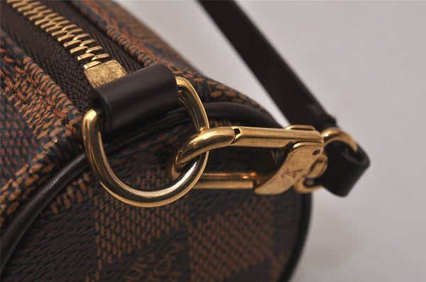 Authentic Louis Vuitton Damier Papillon Pouch Purse LV  9651I