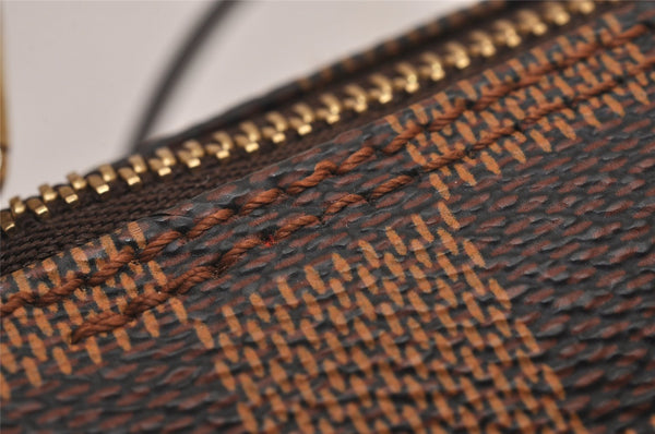 Authentic Louis Vuitton Damier Papillon Pouch Purse LV  9651I