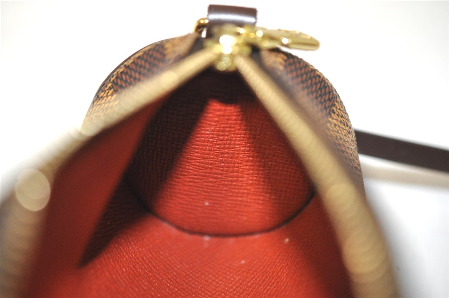 Authentic Louis Vuitton Damier Papillon Pouch Purse LV  9651I