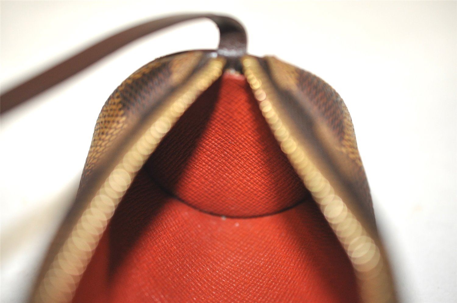 Authentic Louis Vuitton Damier Papillon Pouch Purse LV  9651I