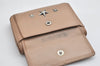 Authentic JIMMY CHOO Vintage Star Studs Leather Trifold Wallet Purse Beige 9652J