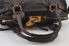 Authentic Chloe Vintage Paddington Leather Shoulder Hand Bag Brown 9653I