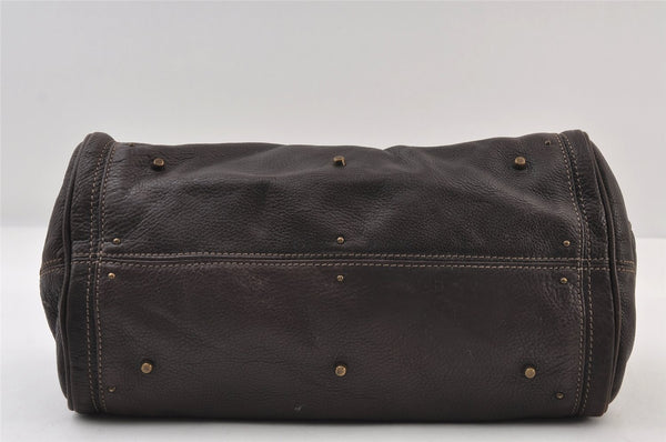 Authentic Chloe Vintage Paddington Leather Shoulder Hand Bag Brown 9653I