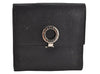 Authentic BVLGARI BVLGARI BVLGARI Leather Bifold Wallet Purse Black 9653J