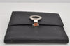 Authentic BVLGARI BVLGARI BVLGARI Leather Bifold Wallet Purse Black 9653J