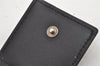 Authentic BVLGARI BVLGARI BVLGARI Leather Bifold Wallet Purse Black 9653J