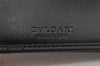 Authentic BVLGARI BVLGARI BVLGARI Leather Bifold Wallet Purse Black 9653J