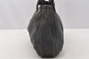 Authentic FENDI Vintage Shoulder Hand Bag Purse Jersey Leather Gray 9654I