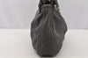 Authentic FENDI Vintage Shoulder Hand Bag Purse Jersey Leather Gray 9654I