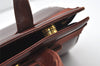 Authentic Salvatore Ferragamo Vara Ribbon Leather 2Way Hand Bag Brown SF 9656I