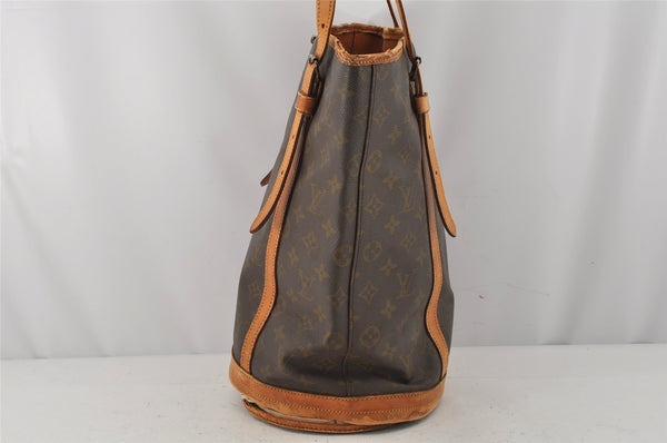 Authentic Louis Vuitton Monogram Bucket GM Shoulder Bag Old Model LV Junk 9657J