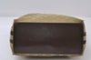 Authentic GUCCI Sherry Line Tote Bag GG Canvas Leather 31243 Beige 9658I
