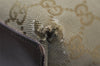 Authentic GUCCI Sherry Line Tote Bag GG Canvas Leather 31243 Beige 9658I