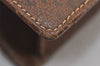 Authentic GUCCI Web Sherry Line Chain Shoulder Cross Bag Leather Brown 9659I