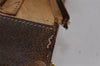 Authentic GUCCI Web Sherry Line Chain Shoulder Cross Bag Leather Brown 9659I
