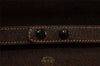 Authentic GUCCI Web Sherry Line Chain Shoulder Cross Bag Leather Brown 9659I