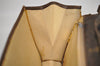 Authentic GUCCI Web Sherry Line Chain Shoulder Cross Bag Leather Brown 9659I