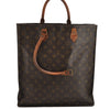 Authentic Louis Vuitton Monogram Sac Plat Hand Tote Bag Old Model LV Junk 9659J