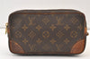 Authentic Louis Vuitton Monogram Marly Dragonne PM M51827 Clutch Hand Bag 9660J