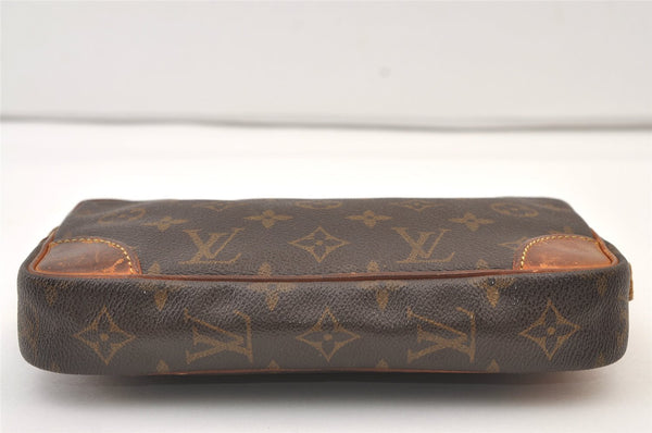 Authentic Louis Vuitton Monogram Marly Dragonne PM M51827 Clutch Hand Bag 9660J